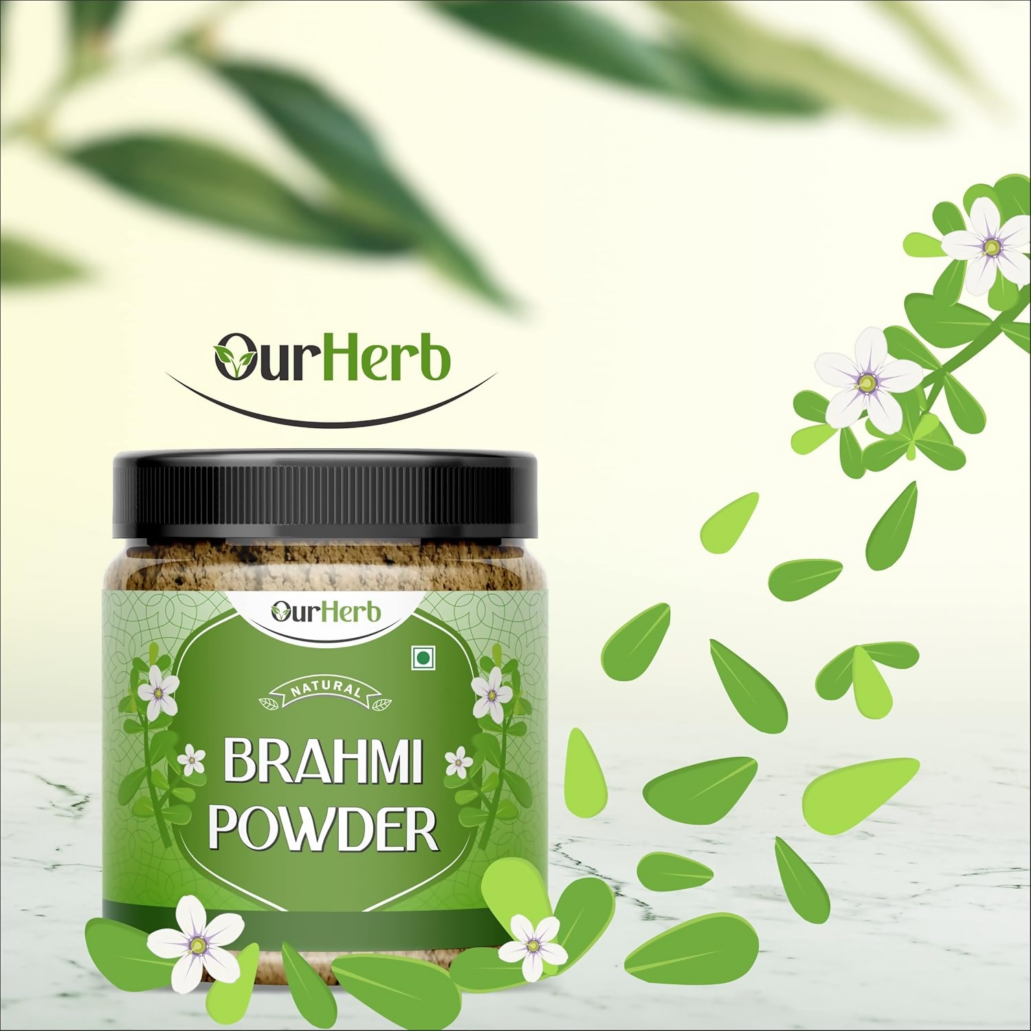 OurHerb Pure & Natural Brahmi Powder For Hair Care