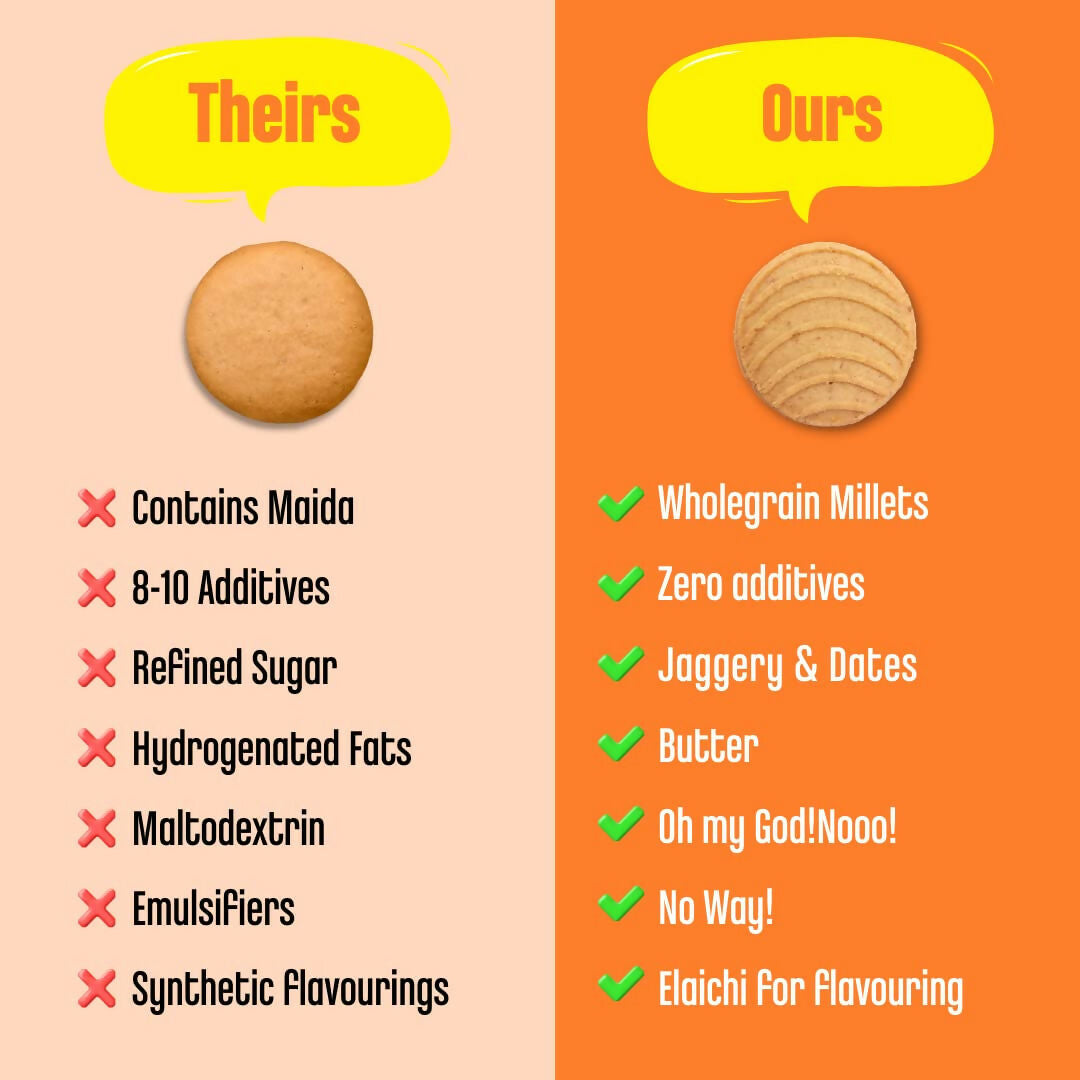 Early Foods Jowar Almond Jaggery Millet Cookies