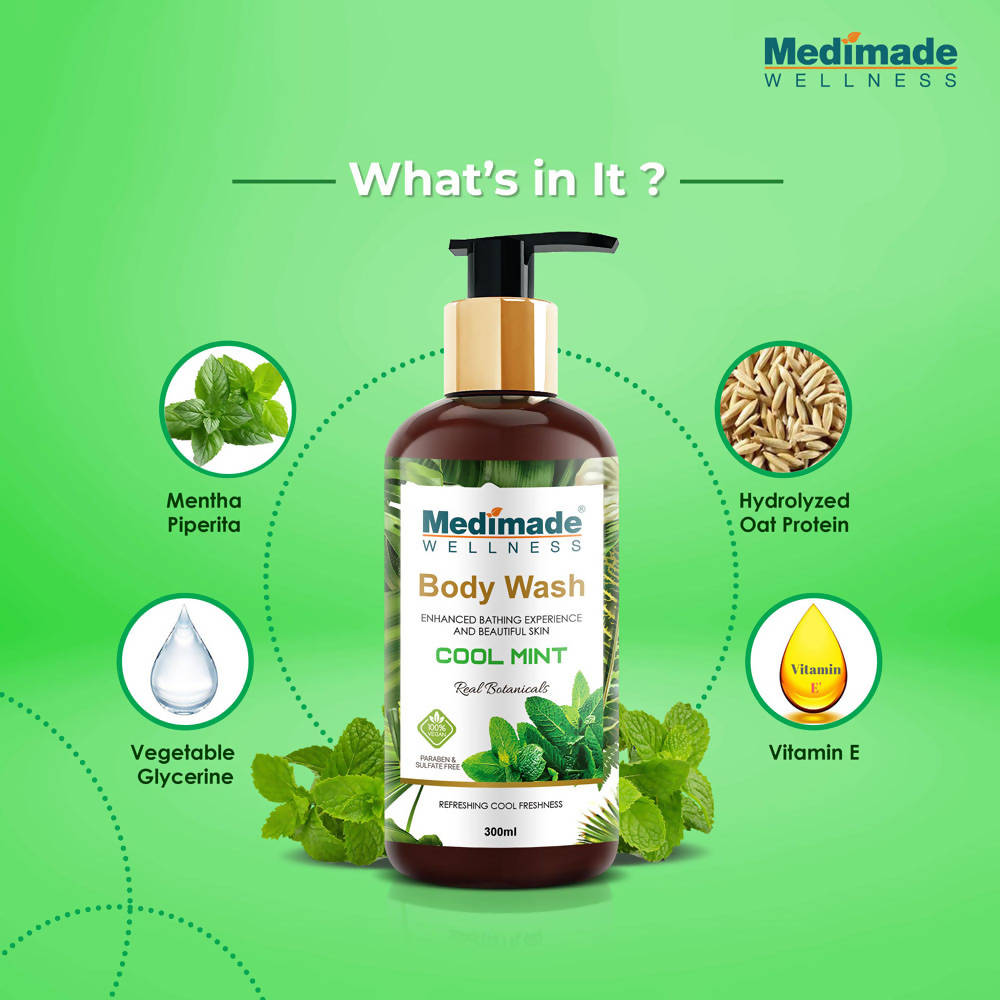 Medimade Wellness Cool Mint Body Wash - DrMediCart