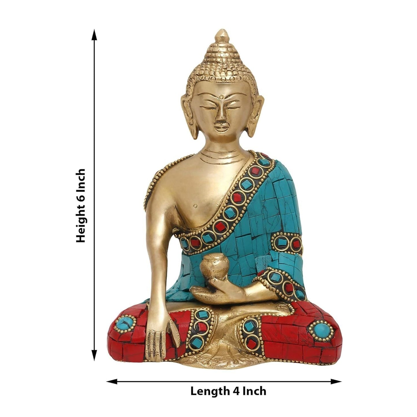 Pick End Now Brass Gautam Buddha Idol