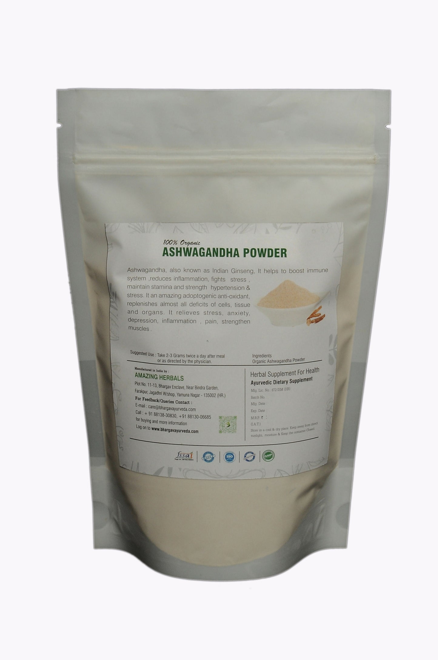 Dr.Bhargav’s Organic Ashwagandha Root Powder