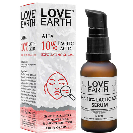 Buy Love Earth AHA 10% Lactic Acid Serum from DrMediCart, Ship from India to USA