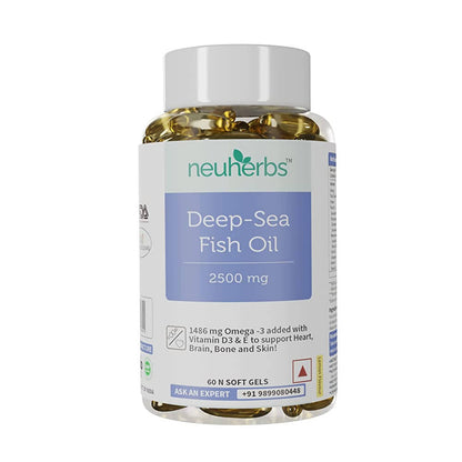 Neuherbs Deep-Sea Omega 3 Fish Oil Softgels