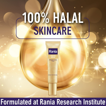 Rania 24K Gold Eye Cream Reduces Dark Circles Puffiness & Fine Lines