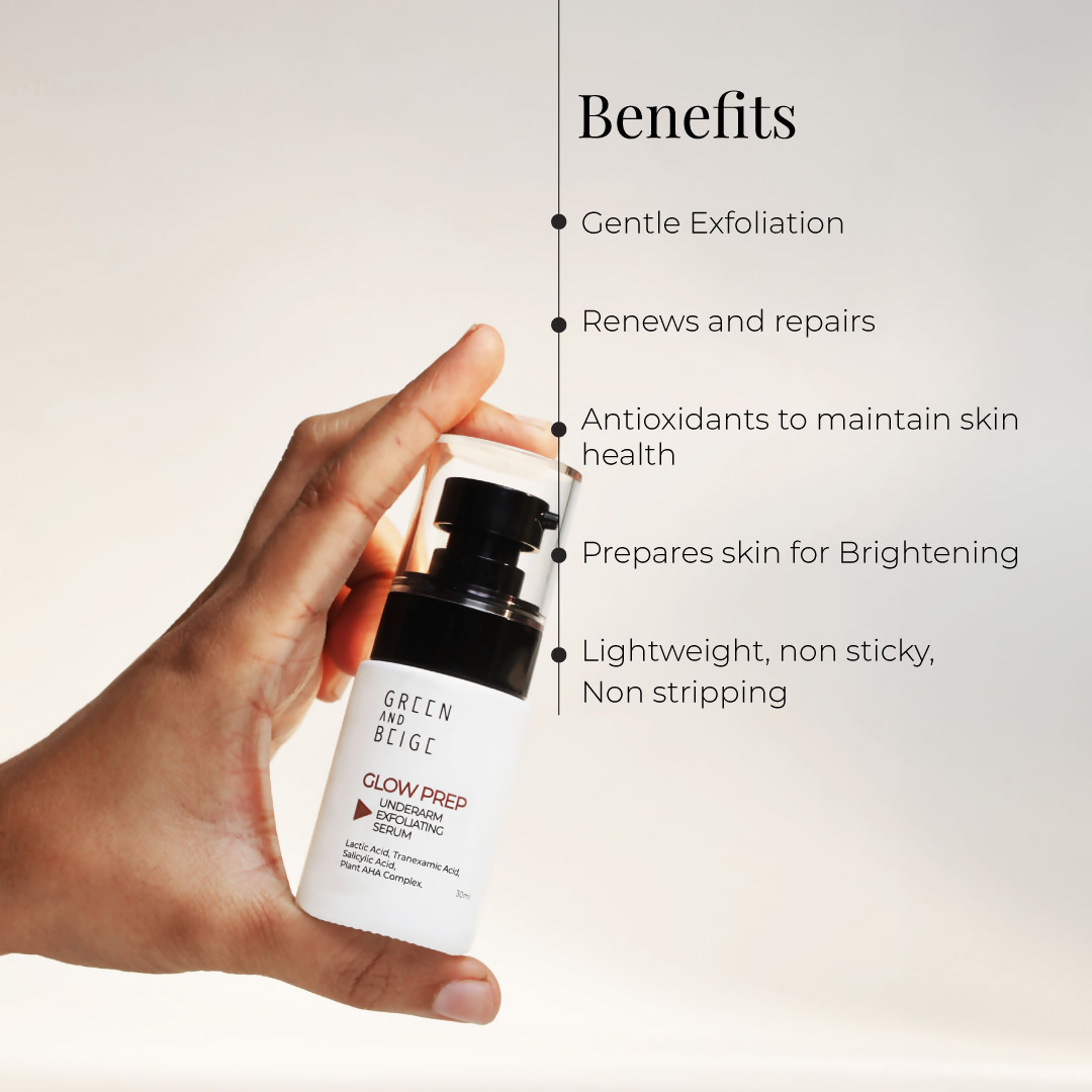 Green And Beige Glow Prep Underarm Exfoliating Serum