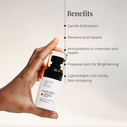 Green And Beige Glow Prep Underarm Exfoliating Serum