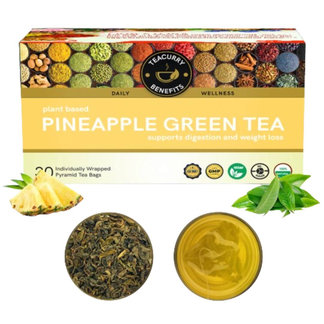 Teacurry Pineapple Green Tea Bags - Drmedicart