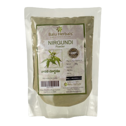 Buy Balu Herbals Nirgundi (Vavili) Powder from DrMediCart, Ship from India to USA