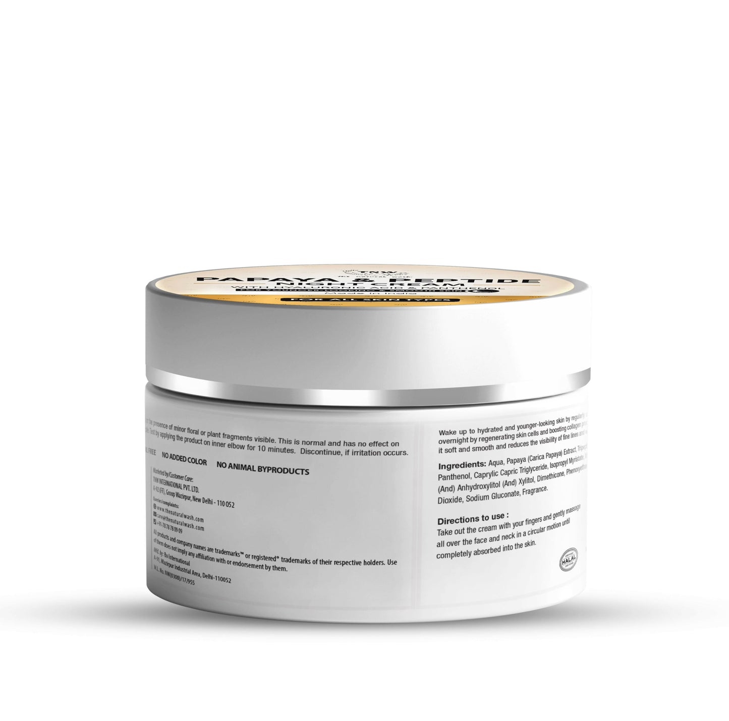 The Natural Wash Papaya & Peptide Night Cream