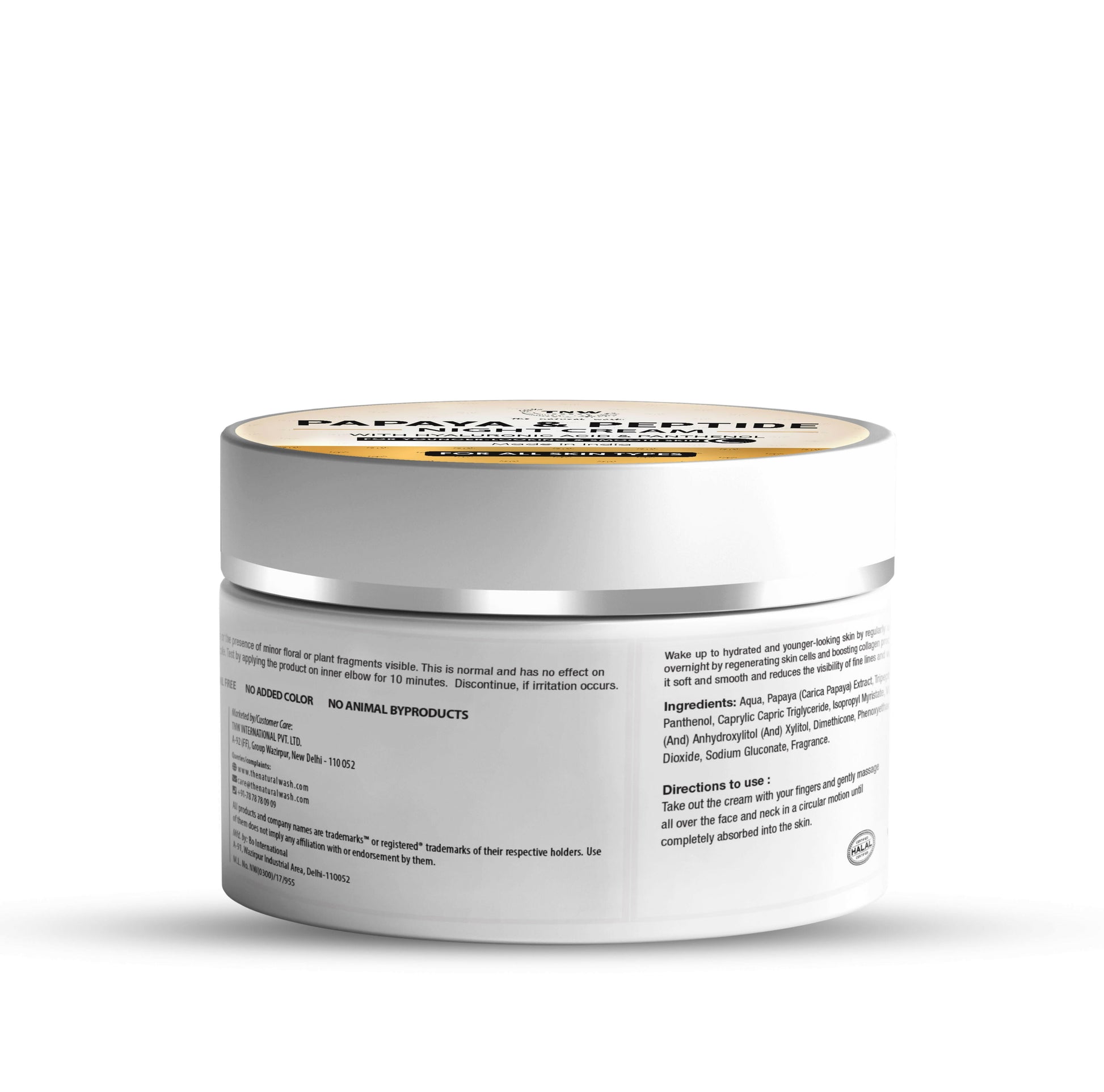 The Natural Wash Papaya & Peptide Night Cream