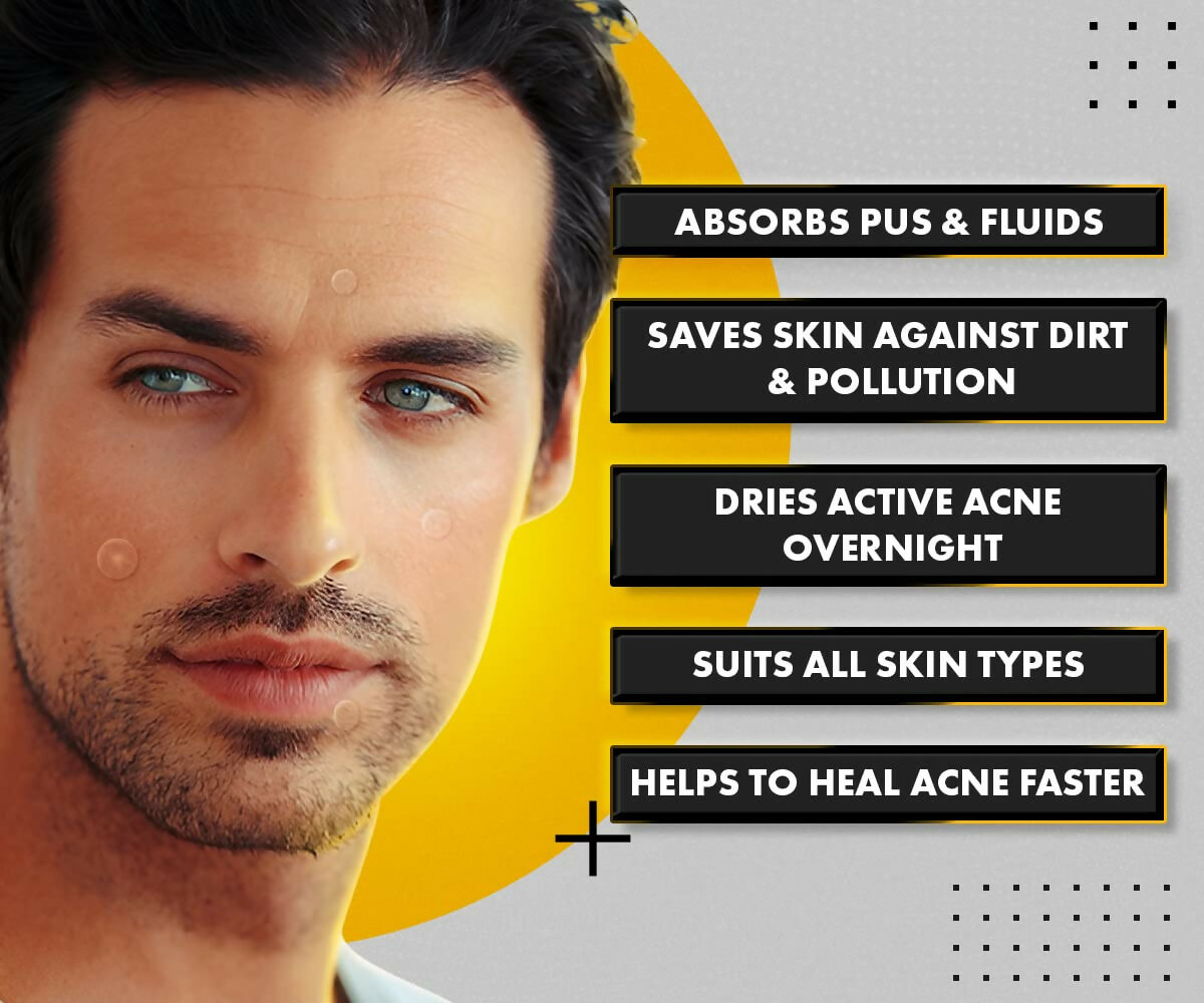 UrbanGabru Acne Pimple Patch - Invisible Facial Stickers Reduces Pimple Overnight