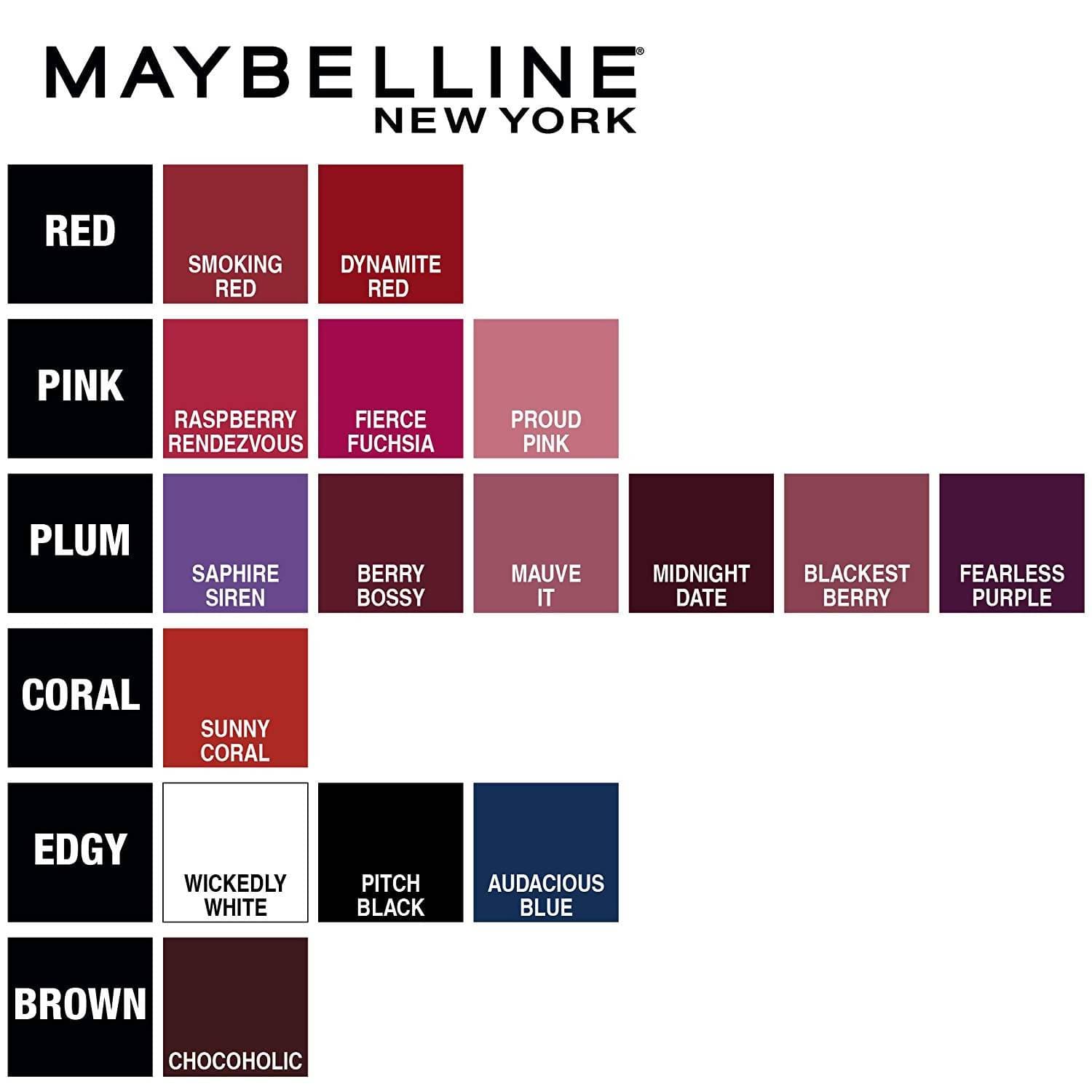 Maybelline New York Color Sensational Creamy Matte Lipstick/903 Midnight Date - DrMediCart