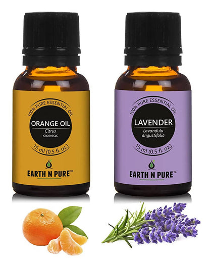 Earth N Pure Lavender & Orange Essential Oils