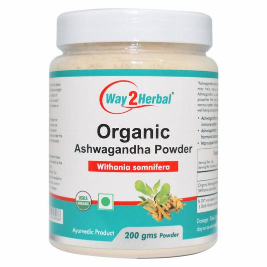 Buy Way2herbal Organic Ashwagandha Powder from DrMediCart, Ship from India to USA