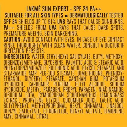Lakme Sun Expert SPF 25 PA++ Ultra Matte Sunscreen with Vitamin B3