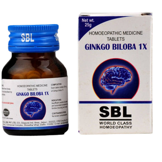 Buy SBL Homeopathy Ginkgo Biloba Tablets from DrMediCart, Ship from India to USA