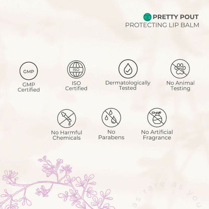 Rare Chemistry Pretty Pout Protecting Day Lip Balm, SPF 20, Beetroot Almond Oil, Moisturising