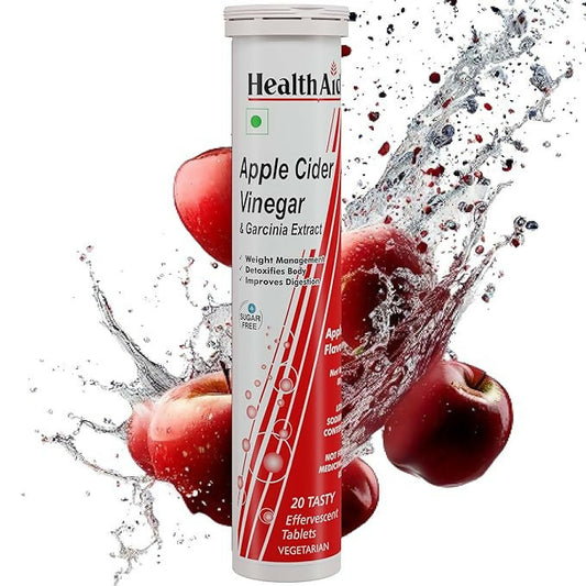 HealthAid Apple Cider Vinegar & Garcinia Extract Effervescent Tablets
