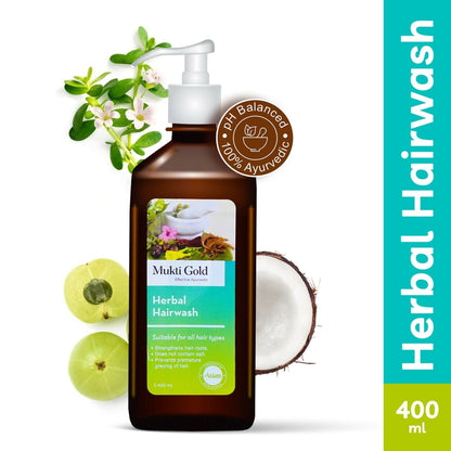 Axiom Mukti Gold Herbal Hairwash (Dispenser)