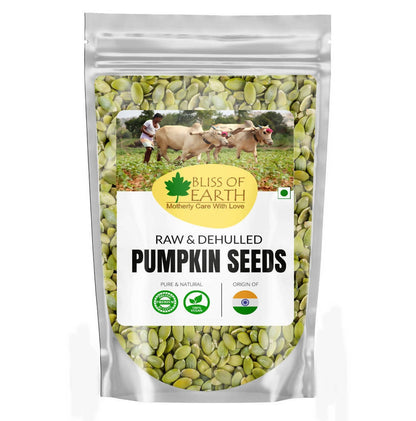 Buy Bliss of Earth Raw & Dehulled Pumpkin Seeds from DrMediCart, Ship from India to USA