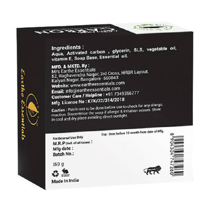 Earthe Essentials Premium Activated Carbon Soap