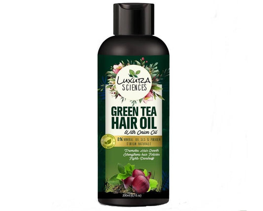 Buy Luxura Sciences Green Tea Hair Oil from DrMediCart, Ship from India to USA