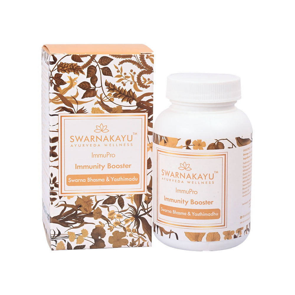 Swarnakayu ImmuPro Immunity Booster Tablets With Swarna Bhasma & Yashtimadhu