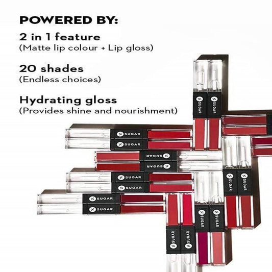 Sugar Smudge Me Not Lip Duo - Aubergine Queen (Blackened Burgundy) - DrMediCart
