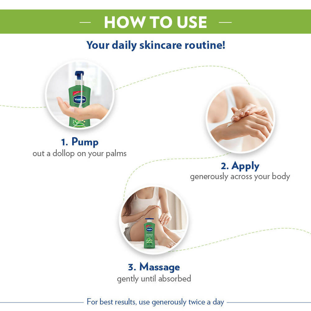 Vaseline Revitalizing Green Tea Body Lotion - Drmedicart