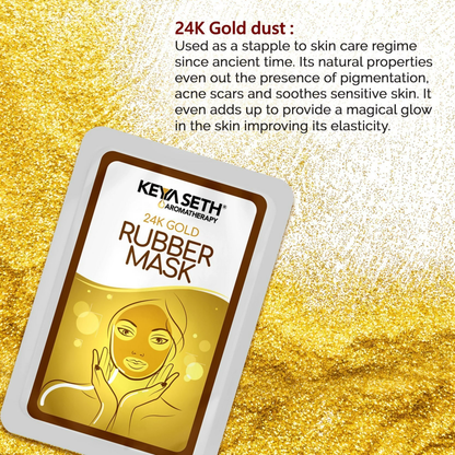 Keya Seth Aromatherapy 24k Gold Rubber Facial Mask
