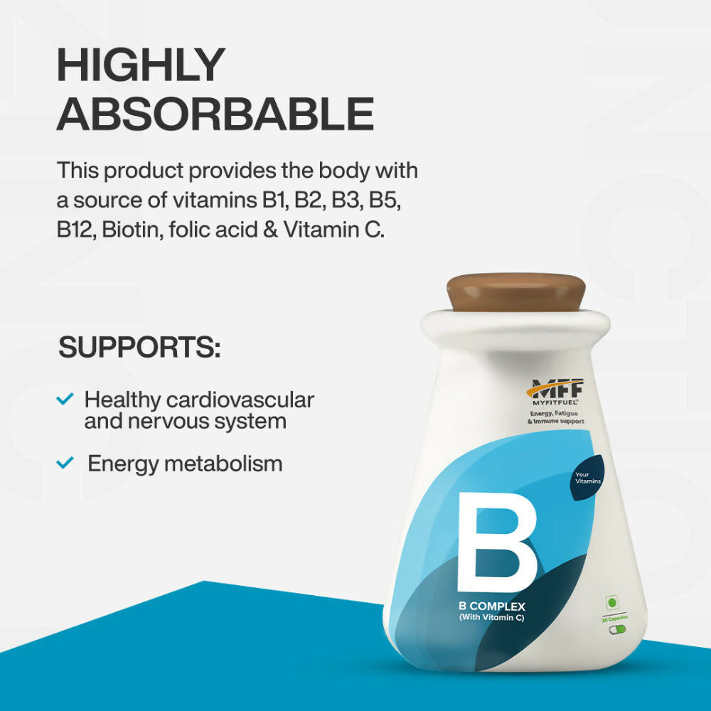 MyFitFuel B-complex with Vitamin C Capsules
