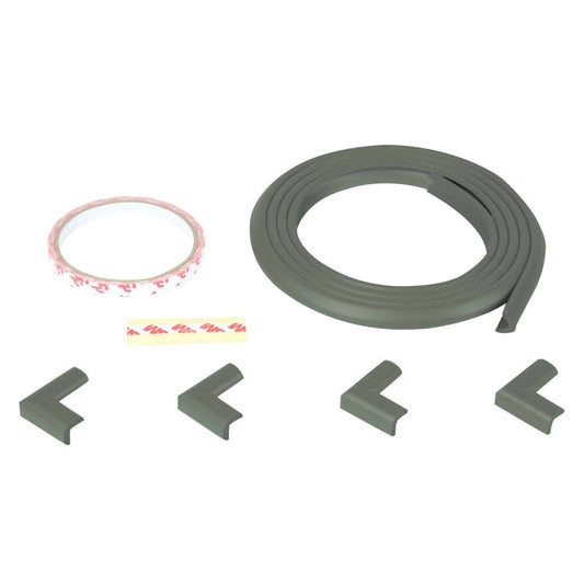 Buy Safe-O-Kid Unique High Density L-Shaped 2 Mtr Long Mini 1 Edge Guard With 4 Corner Cushions - Grey from DrMediCart, Ship from India to USA