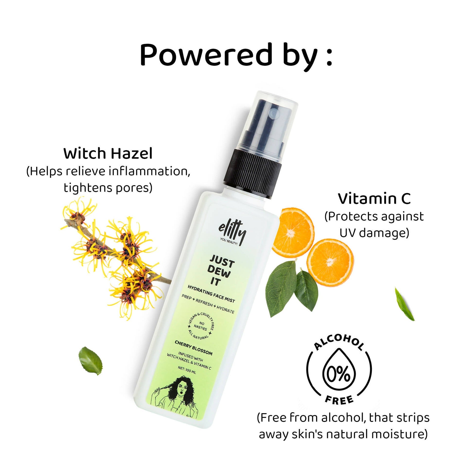 Elitty Just dew it - Hydrating Face Mist - Cherry Blossom - DrMediCart