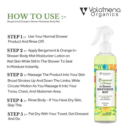 Volamena Bergamont & Orange In Shower Moisturizer Mist