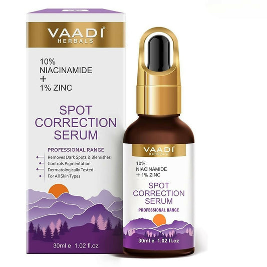 Buy Vaadi Herbals Spot Correction Serum With 10 % Niacinamide & 1% Zinc from DrMediCart, Ship from India to USA