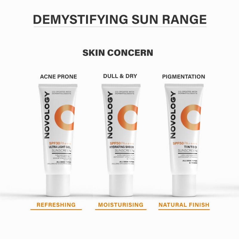 Novology SPF 50 PA++++ Tinted Sunscreen