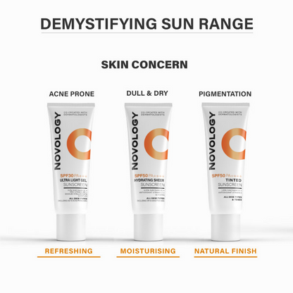 Novology SPF 50 PA++++ Tinted Sunscreen