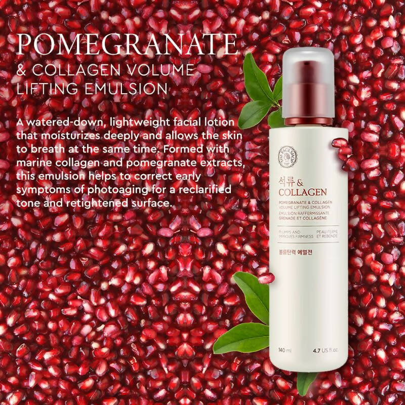 The Face Shop Pomegranate & Collagen Volume Lifting Emulsion - Korean Skincare