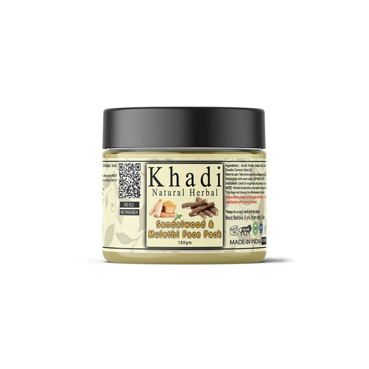 Buy Khadi Natural Herbal Sandalwood and Mulethi Powder Face Pack from DrMediCart, Ship from India to USA