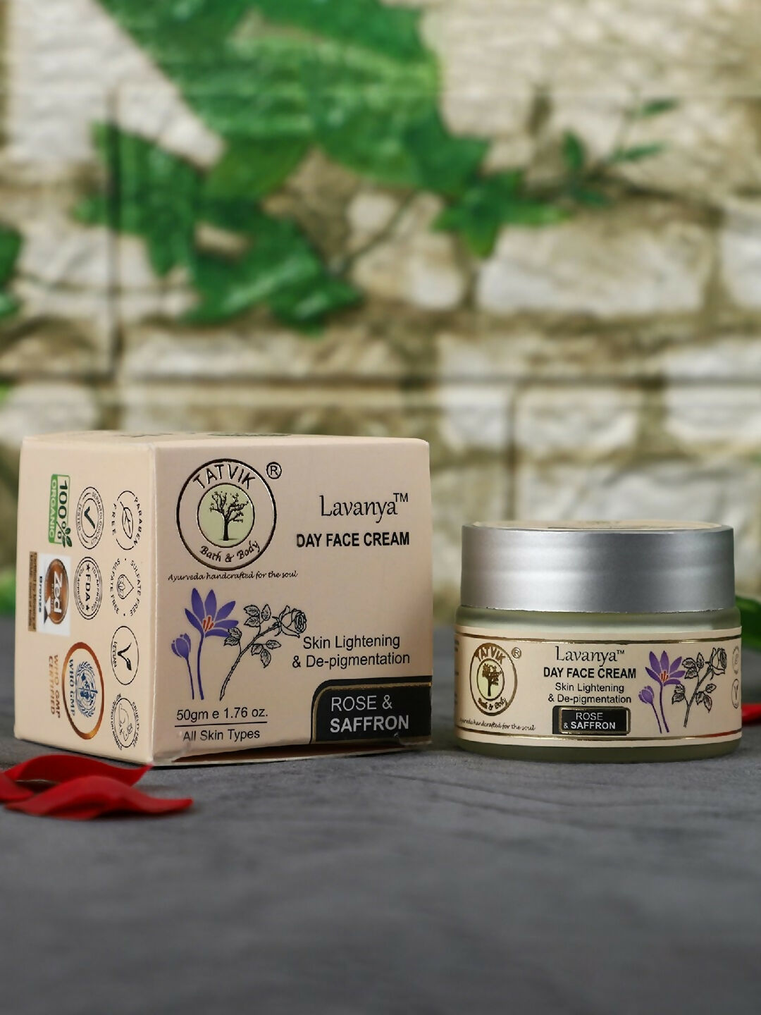 Tatvik Ayurveda Lavanya Day Face Cream (Rose & Saffron)