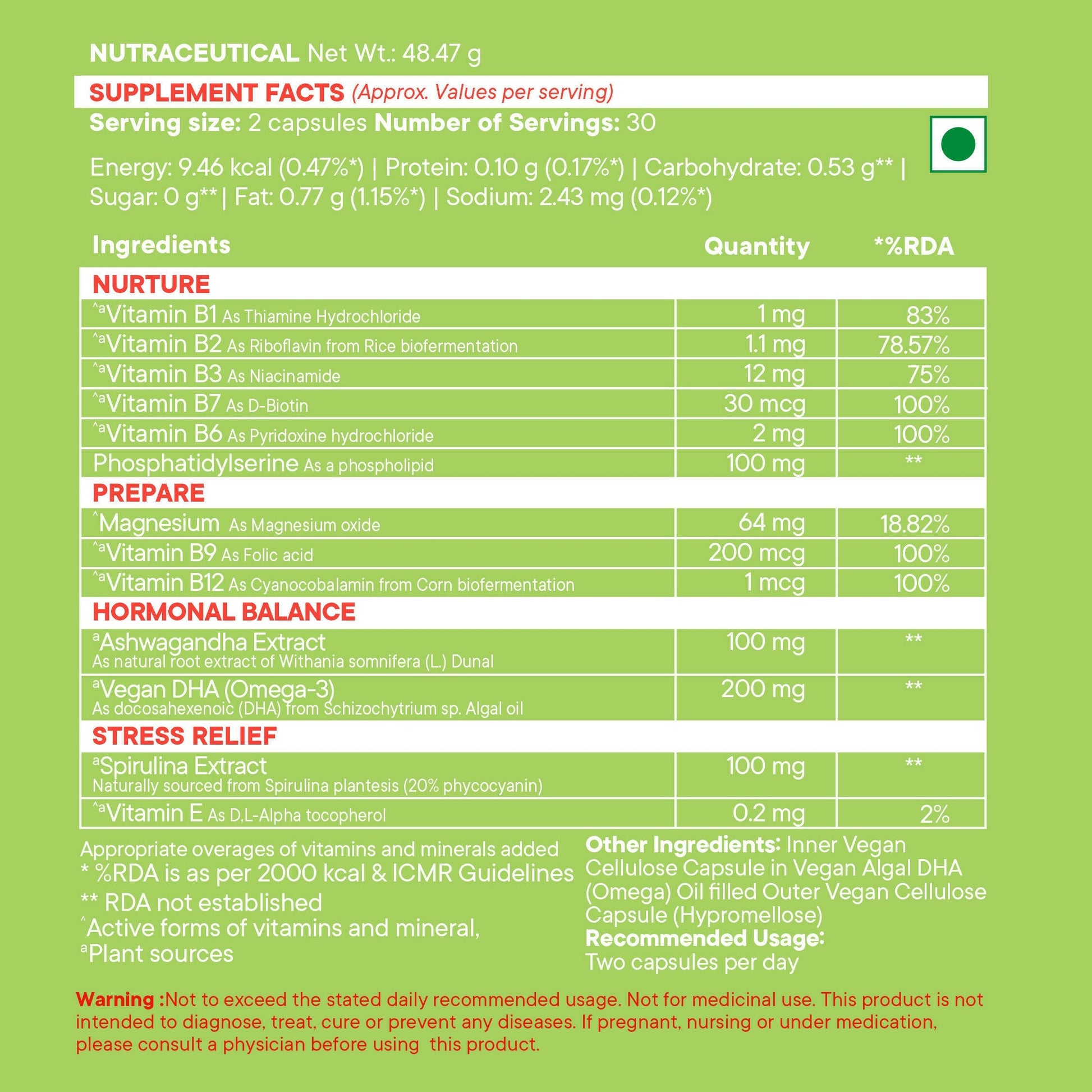 Wellbeing Nutrition Slow | Fertility for Her Capsules - Drmedicart