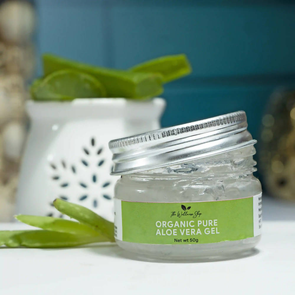 The Wellness Shop Organic Pure Aloe Vera Face Gel - Drmedicart