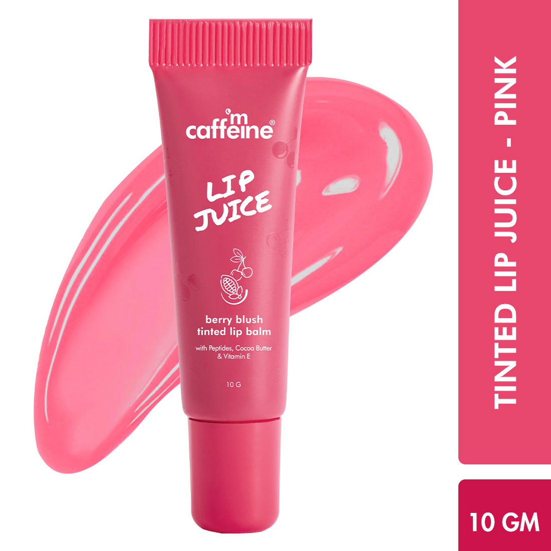 mCaffeine Lip Juice Tinted Lip Balm - Berry Blush