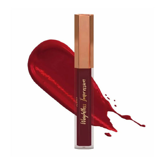 FLiCKA Weightless Impression 04 April - Maroon Matte Finish Liquid Lipstick