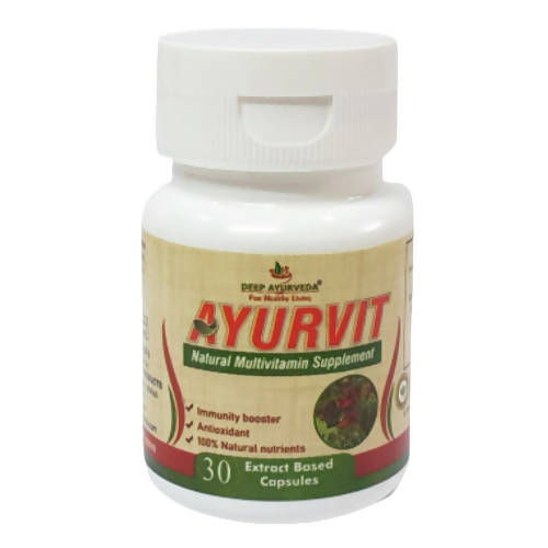 Deep Ayurveda Ayurvit 500mg Veg Capsules