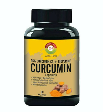 Cordy Herb Curcumin With Bioperine Extract Capsules