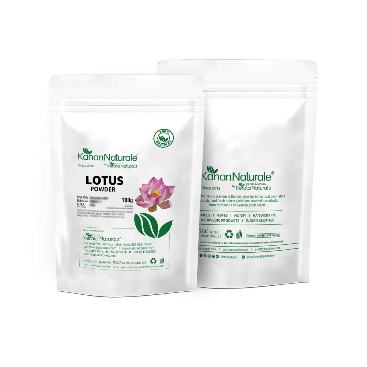 Kerala Naturals Lotus Powder