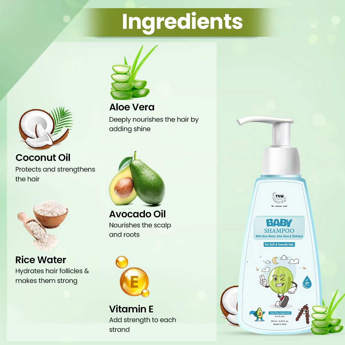 The Natural Wash Nourishing Baby Shampoo For Soft Hair