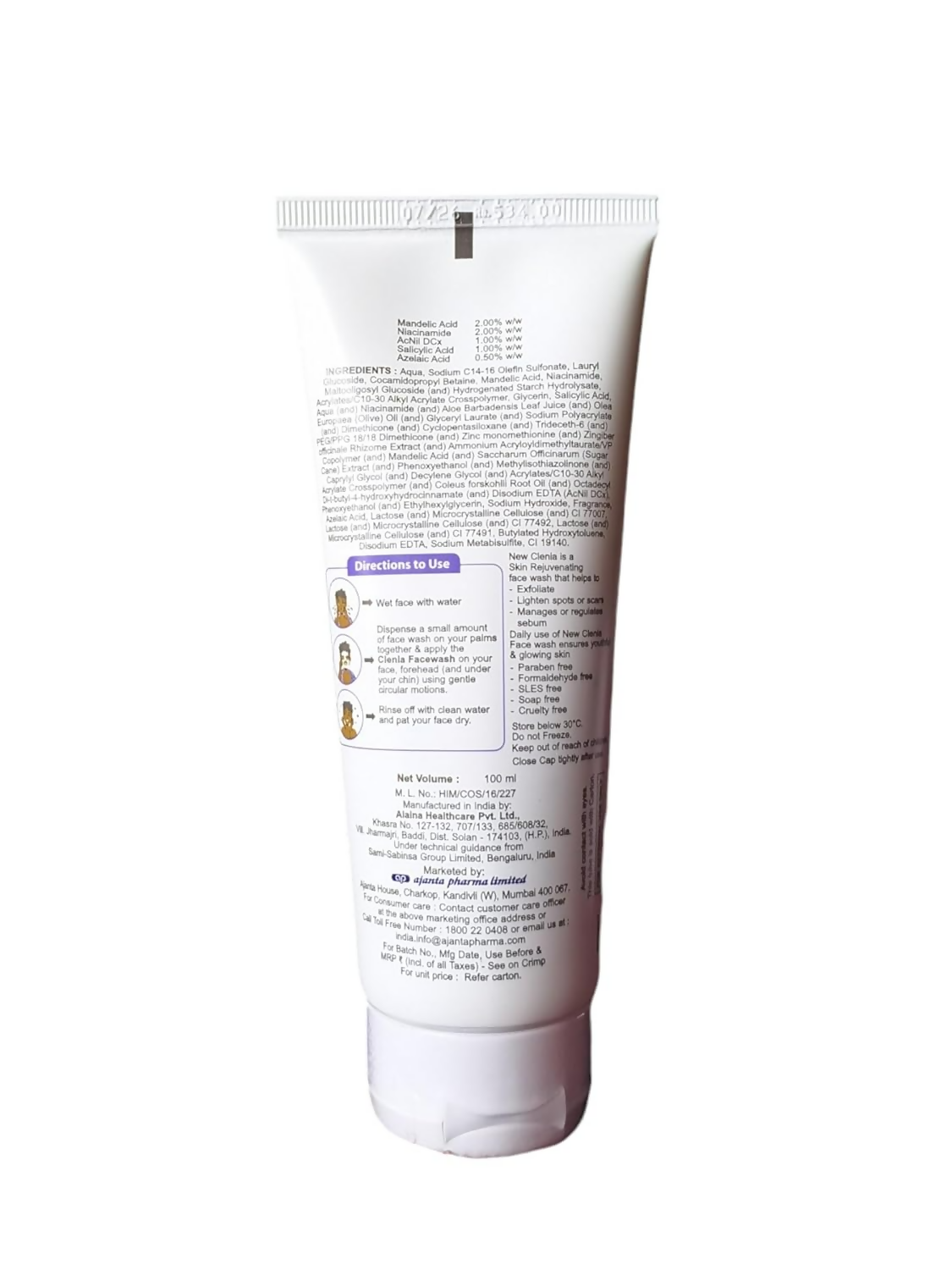 New Clenia Skin Rejuvenating Face Wash