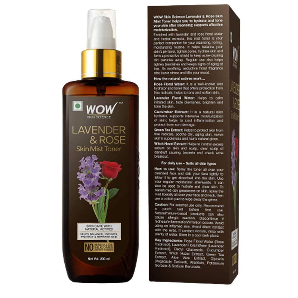 Wow Skin Science Lavender & Rose Skin Mist Toner - Drmedicart